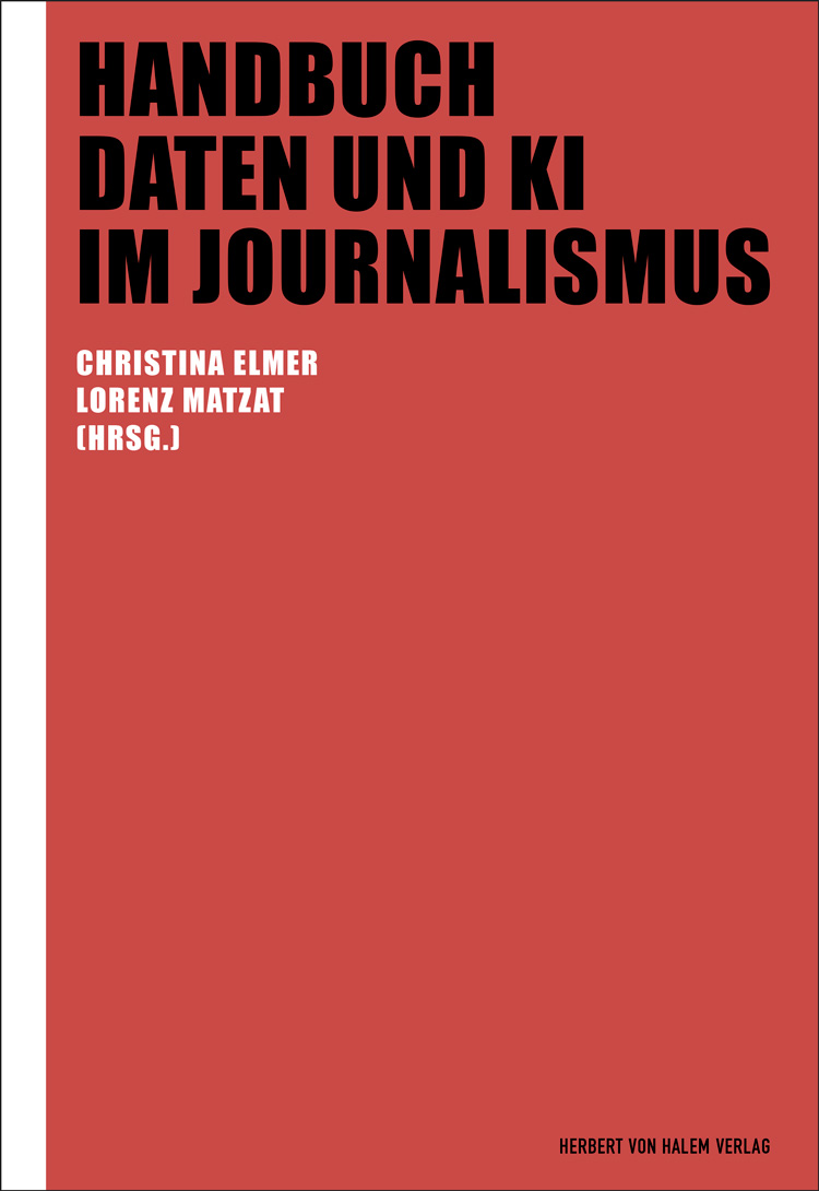 Cover Handbuch Daten und KI im Journalismus